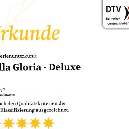Villa Gloria - Fewo Suite Badenweiler Eksteriør bilde
