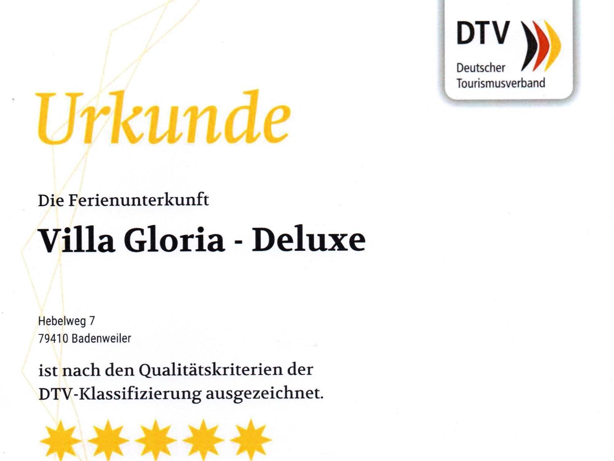 Villa Gloria - Fewo Suite Badenweiler Eksteriør bilde